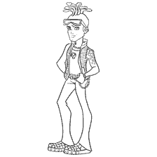 coloring page: Coloring by Duce Gordon, son of Medusa Gorgon