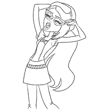 coloring page: Coloring by Gulia Yelps from Monster High