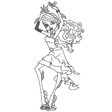 coloring page: Coloring by Laguna Blue from Monster High