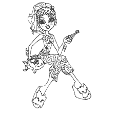 coloring page: Coloring Laguna Blue with a Pet