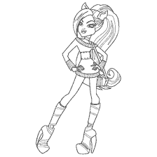 coloring page: Coloring by Claudine Wolf from Monster High