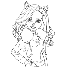 coloring page: Claudine Woolf in a coloring book for children