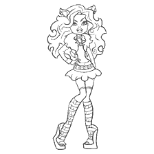 coloring page: Coloring by Claudine Wolf from Monster High