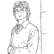 coloring page: Harry Potter in Coloring