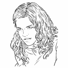 coloring page: Coloring Hermione Granger from Harry Potter