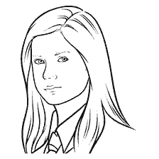 coloring page: Coloring with Ginny Weasley from Harry Potter