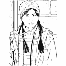coloring page: Coloring Zhou Chang from Harry Potter