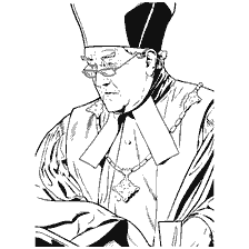coloring page: Cornelius Fudge from Harry Potter