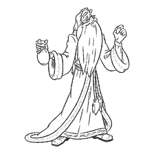 coloring page: Coloring by Albus Dumbledore from Harry Potter