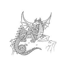 coloring page: Coloring a Dragon from the Harry Potter Universe