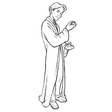 coloring page: Coloring of Draco Malfoy from Harry Potter