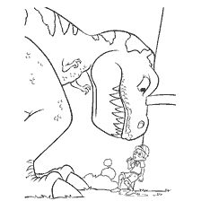 pagina da colorare: Il dinosauro da "Visitare i Robinson"