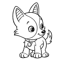 coloring page: Drawing of Pet Blueberry for Coloring