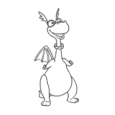coloriage: Dr. Plusheva - Dragon Jouet Stuffy