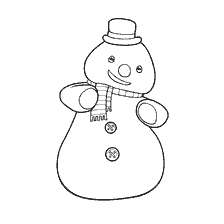 coloriage: Coloration du bonhomme de neige Chilly du dessin animé Doctor Plusheva