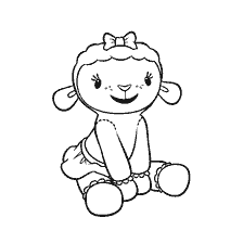 coloriage: Coloration Lammy le mouton du docteur Plusheva
