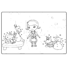 coloriage: Coloration Dr. Plusheva avec des jouets animés