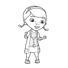 coloriage: Coloration de Doctor Plusheva - Dotti Plusheva en style animé