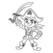 coloring page: Jake Pirate of Jake and the Pirates of Neverland
