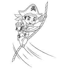 coloring page: Jake from Jake and the Pirates of Neverland