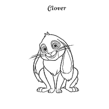 pagina da colorare: Colorazione di Clover Rabbit dal cartone animato Sofia la Bella