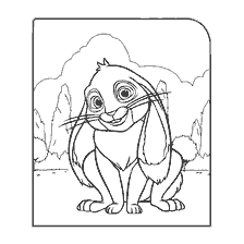 pagina da colorare: Colorazione di Clover Rabbit dal cartone animato Sofia la Bella