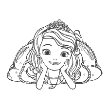 pagina da colorare: Colorazione della principessa Sofia la bella