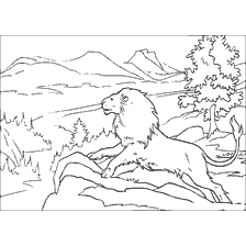 coloring page: Coloring the Lion of Aslan from the Chronicles of Narnia