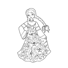 coloriage: Coloris Ural-Sib&eacute;rie - Beaut&eacute; russe