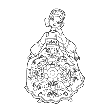 coloriage: Coloris Ural-Sib&eacute;rie peinture beaut&eacute; russe