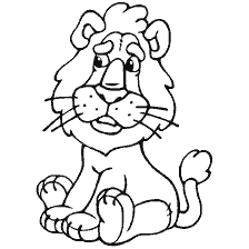 página para colorear: Colorear con un león juguete