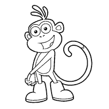 coloring page: Coloring Monkey Shoe