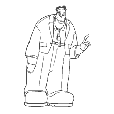 coloring page: Coloring Monsters on Vacation by Frankenstein