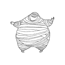 coloring page: The Mummy Murray from Hotel Transylvania