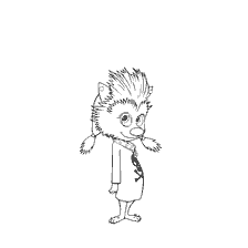 coloring page: Coloring of the daughter of Wolfych from the movie Monsters on vacation 2