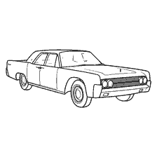 kleurplaat: Kleurschema voor een klassieke pick-up truck