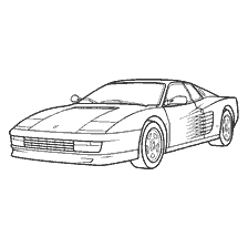 kleurplaat: Autoschilder