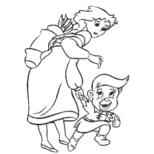 coloriage: Couleur Ours Gummy, Archer avec caractère