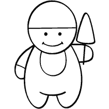 página para colorear: Dibujo por un constructor de pala