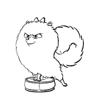 coloring page: Spitz Gidget from The Secret Life of Pets