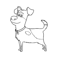coloring page: Max's Dog Coloring from the Secret Life of Pets