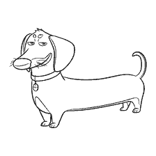 coloring page: Coloring Taxi Buddy from the cartoon The Secret Life of Pets