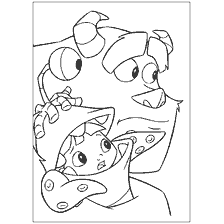 coloring page: Coloring Sally and Scarecrows - Monsters Corporation