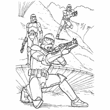 pagina da colorare: Colorante Star Wars Stormtroopers: Episodio III