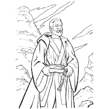 coloring page: Coloring by Obe-Wan Kenobi from Star Wars: Episode IV