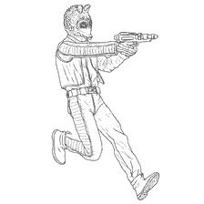 coloring page: Grido from Star Wars