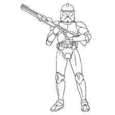 pagina da colorare: Colorare Boba Fett da Star Wars: episodio V