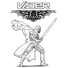 coloriage: Darth Vader de Star Wars Coloring