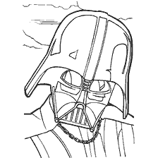 coloriage: Darth Vader de Star Wars: Episode VI - Retour des Jedi