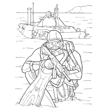 coloring page: Army coloring. Marines